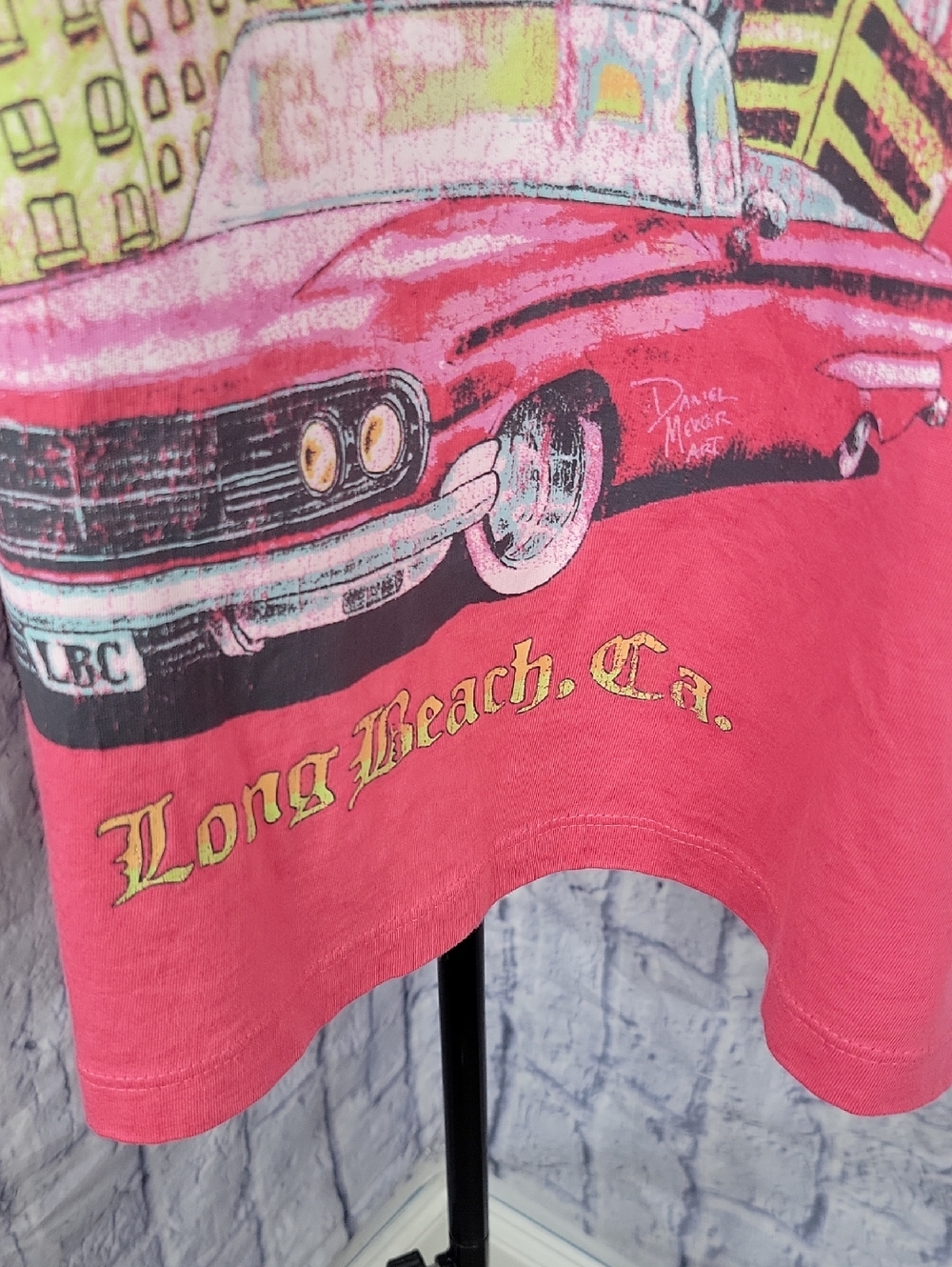 H&M Sublime Long Beach CA Graphic Tee Pink Oversized Medium - Picture 3 of 8